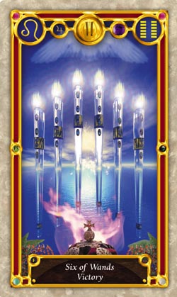 Resultado de imagem para 6 of wands celtic tarot