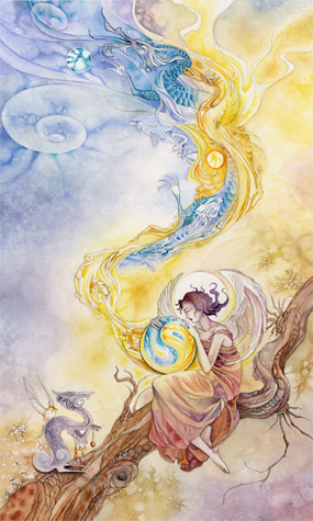 Temperance from the forthcoming Shadowscapes Tarot