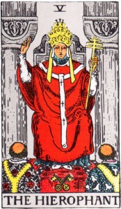 Hierophant from the Rider-Waite-Smith Tarot Deck