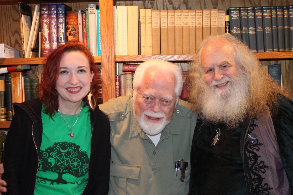 Me, Carl, and Oberon Zell, when they got together again for probably the first time in 40 years, following Oberon's appearance at our local conference, Paganicon. (Llewellyn is a proud sponsor!)