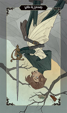 Page of Swords - Reversed
