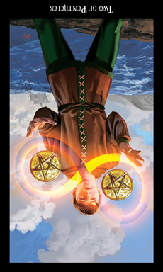 Two of Pentacles - Reversed