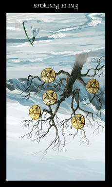 Five of Pentacles - Reversed