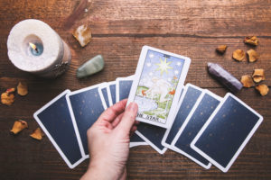 Tarot Cards and Candle